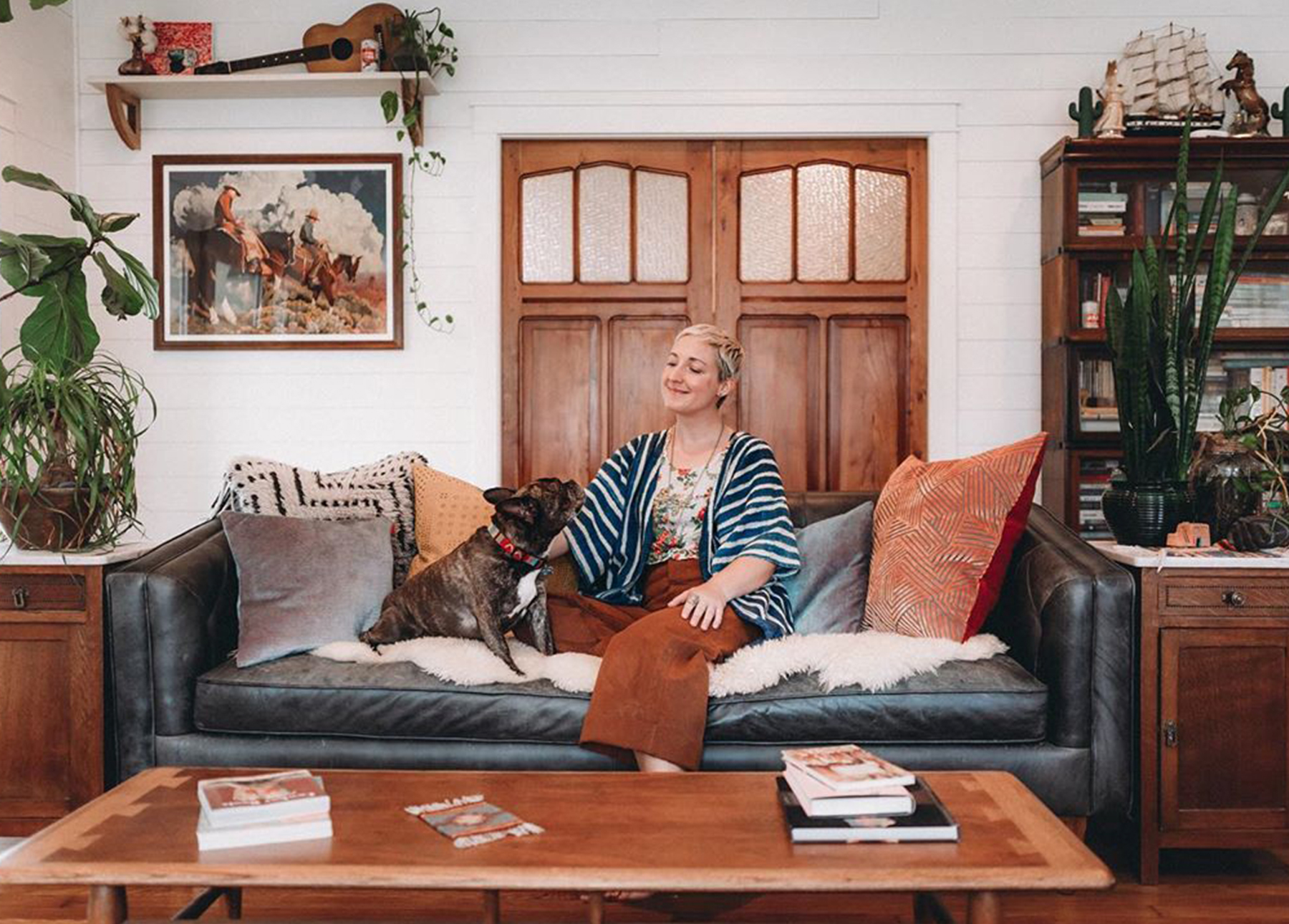 Article Oxford black leather sofa from @dietryingtx