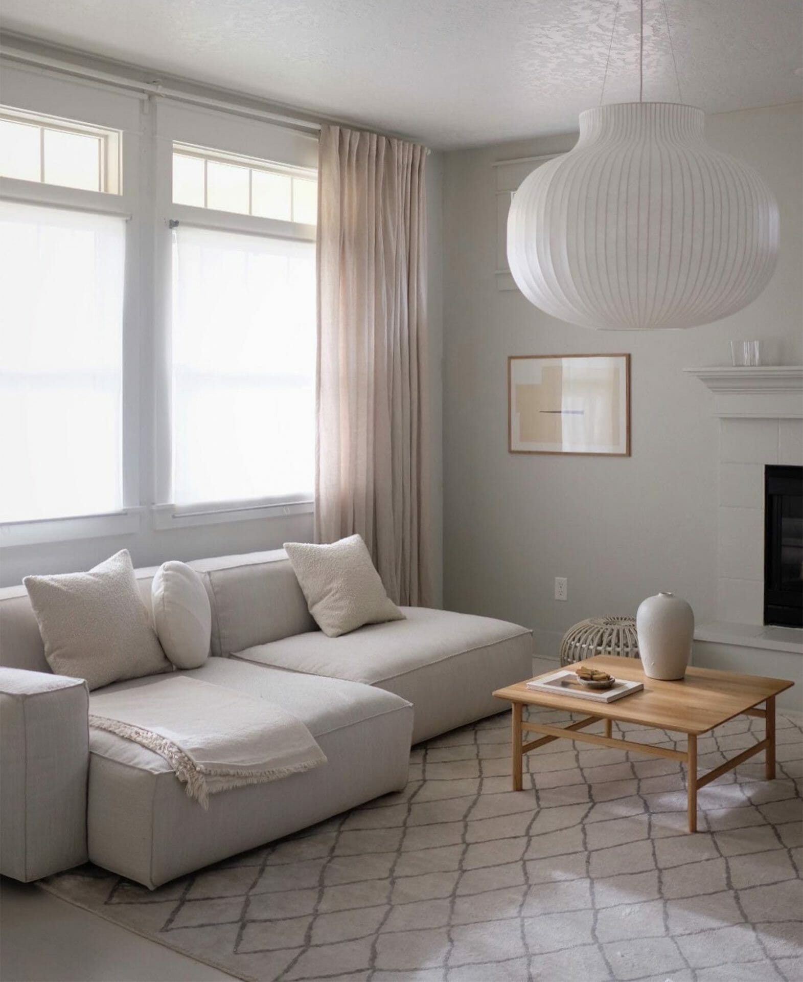 A minimalist home from blogger A Merry Mishap